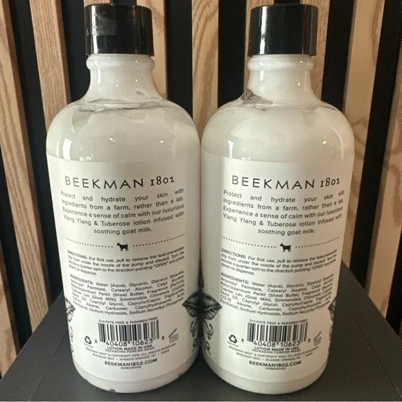 2 Beekman 1802 Goat Milk Lotion 12.5 fl oz   YLANG YLANG & TUBEROSE NO P… - Picture 4 of 6